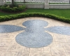 Acid Stain Stamped Concrete Stairs