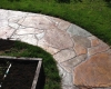 Acid Stain Stamped Concrete Stairs