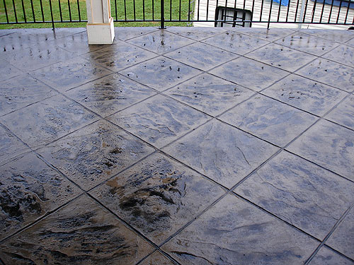 Flexcment Stamped Concrete Deck