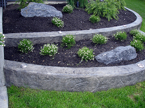 Flexcment Stamped Concrete Wall