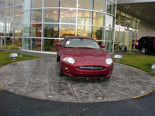Richmond Automall Stamped Concrete Project