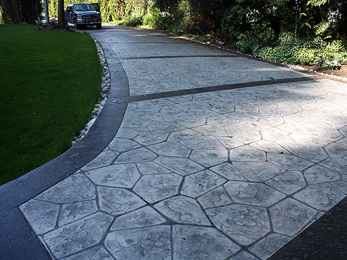 Stamped Concrete Driveway