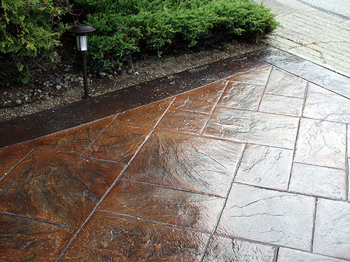 Stamped Concrete Driveway