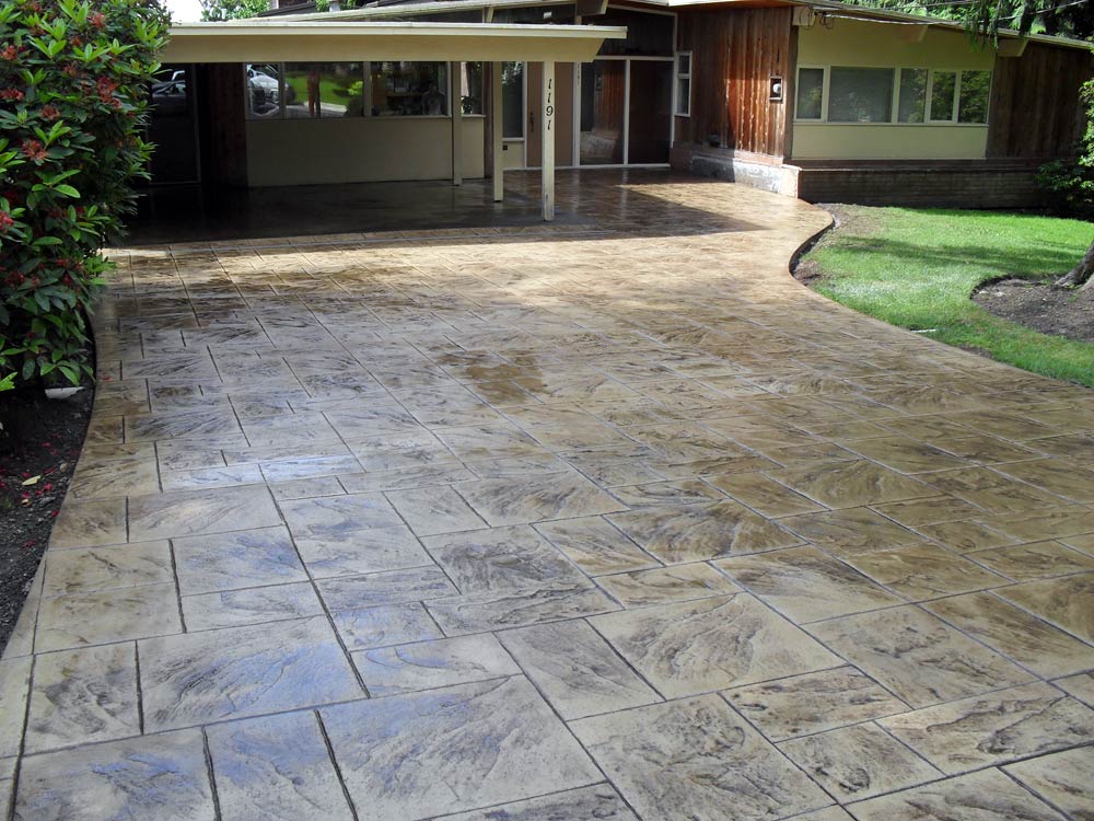 Stamped Concrete Driveway