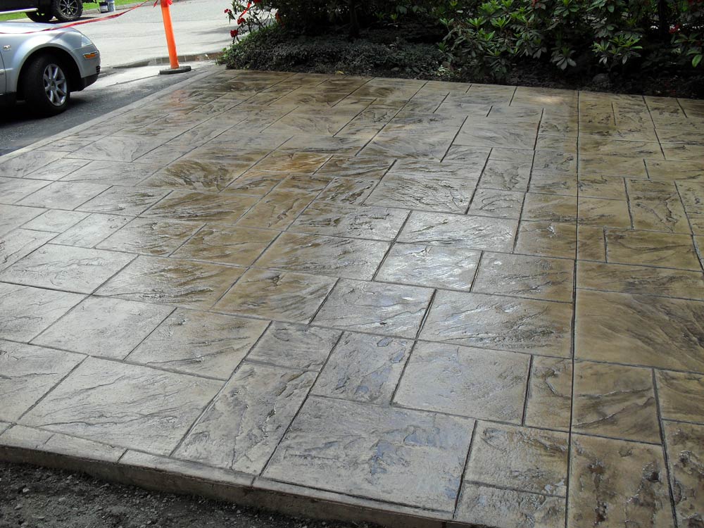Stamped Concrete Driveway