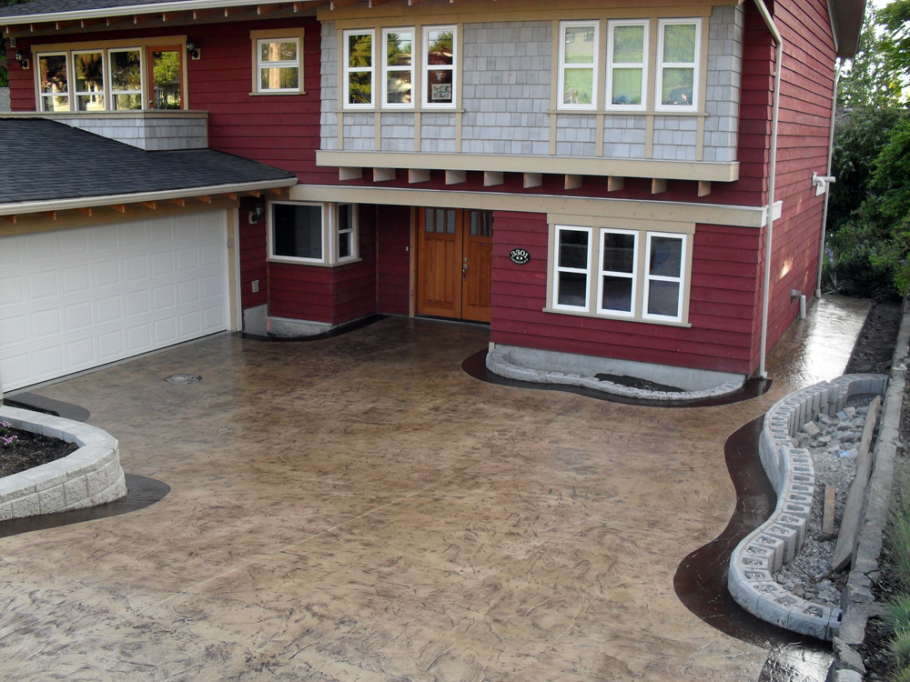 Stamped Concrete Driveway