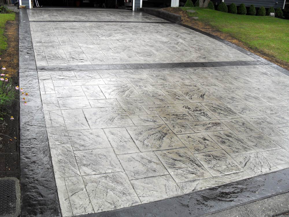 Stamped Concrete Driveway