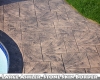 Large Ashler with Stone Skin Border Stamped Concrete Pool