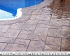 Large Ashler with Stone Skin Border Stamped Concrete Pool