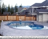 Large Ashler with Stone Skin Border Stamped Concrete Pool