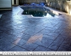 Large Ashler with Stone Skin Border Stamped Concrete Pool