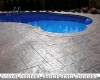 Large Ashler with Stone Skin Border Stamped Concrete Pool
