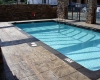 Large Ashler with Stone Skin Border Stamped Concrete Pool