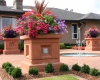 Large Ashler with Stone Skin Border Stamped Concrete Pool