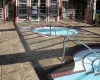 Large Ashler with Stone Skin Border Stamped Concrete Pool