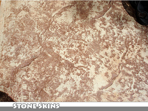 Acid Stain Stamped Concrete Stairs