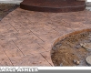 Acid Stain Stamped Concrete Stairs