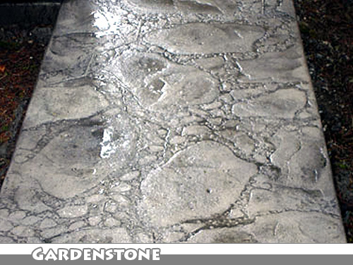 Acid Stain Stamped Concrete Stairs
