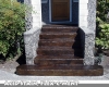 Acid Stain Stamped Concrete Stairs
