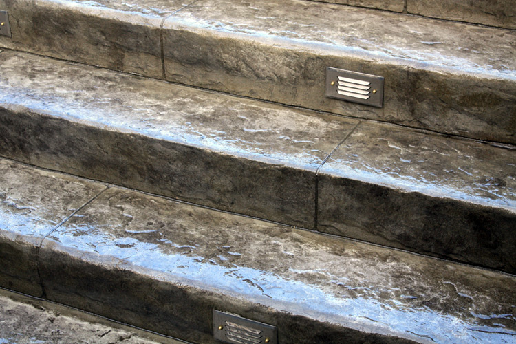 Stamped Concrete Stairs