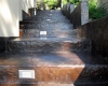 Acid Stain Stamped Concrete Stairs