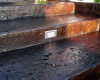 Acid Stain Stamped Concrete Stairs