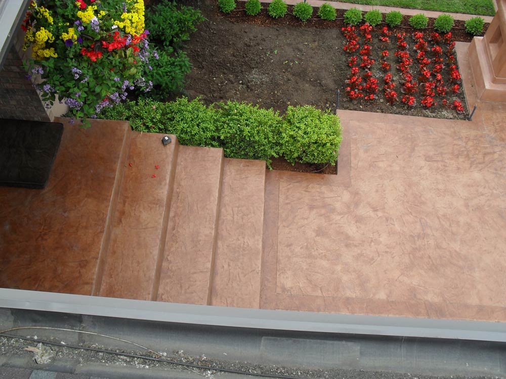 Stamped Concrete Walkway