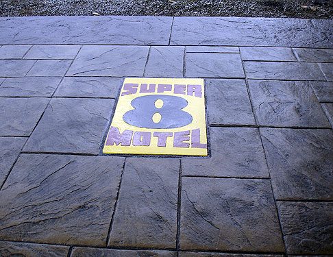 Vancouver Super 8 Stamped Concrete Project
